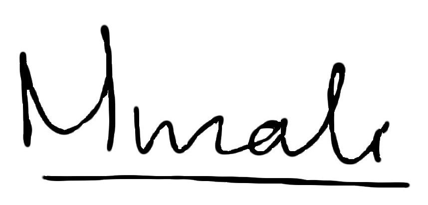 Muralee's signature